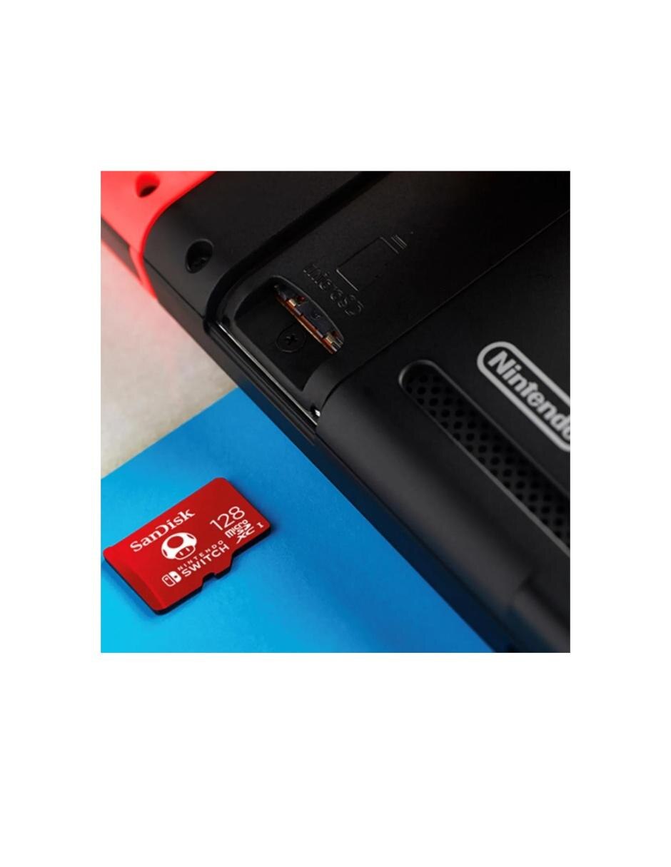 Memoria Micro SD 128GB Nintendo Switch Oficial SDSQXAO-128G-GNCZN