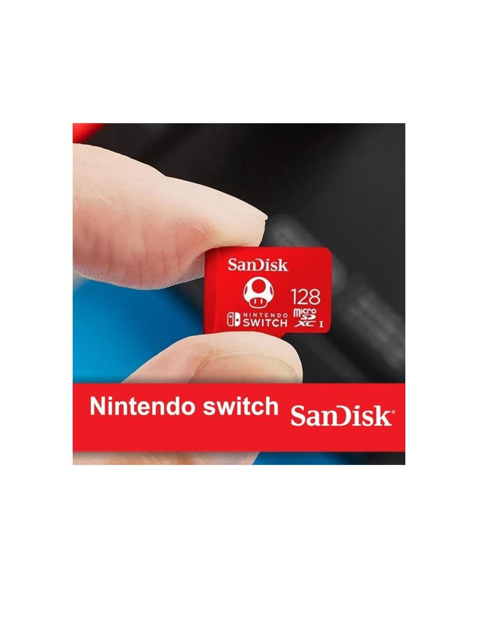 Memoria Micro SD 128GB Nintendo Switch Oficial SDSQXAO-128G-GNCZN