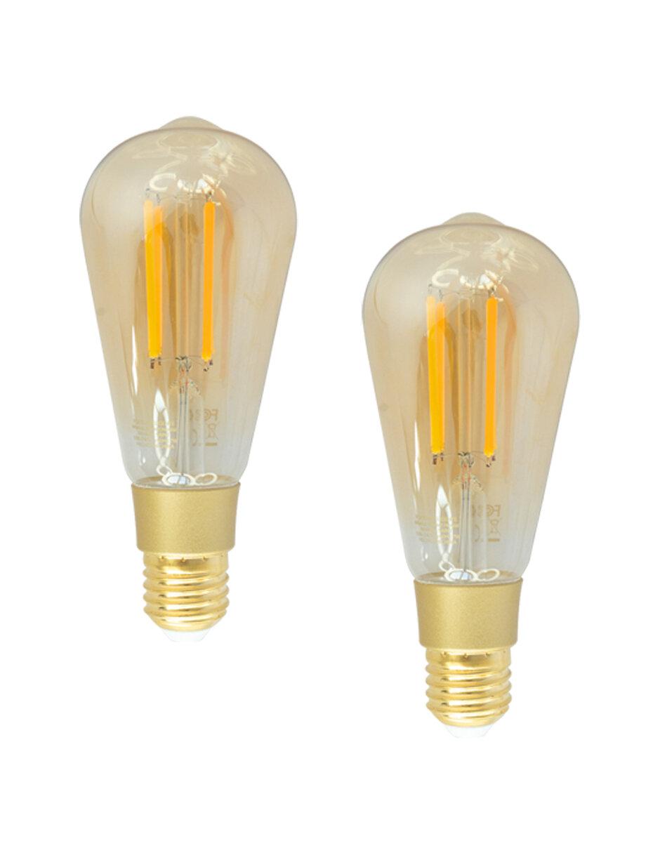 Set 2 Focos Inteligentes LED Saint Luz ámbar