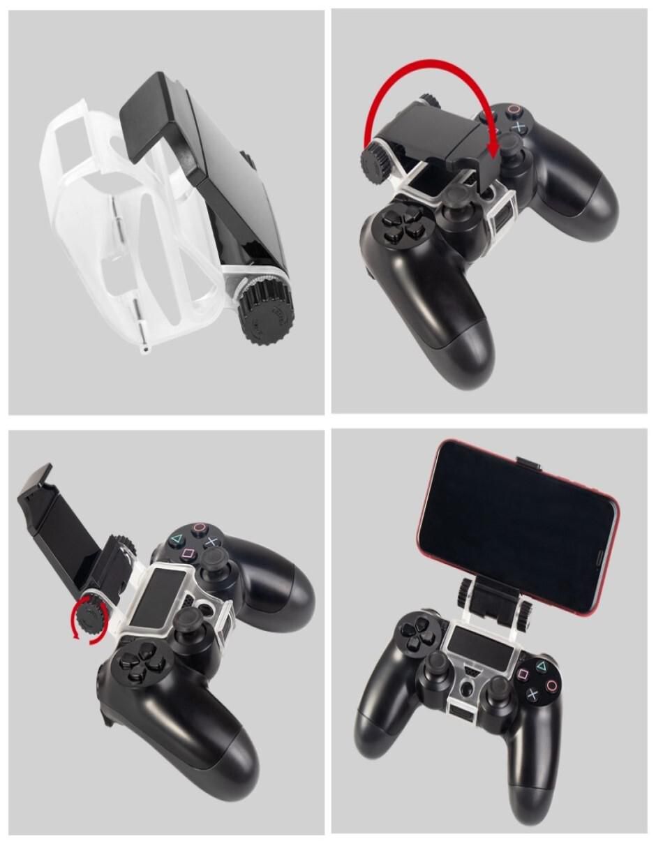 Soporte Celular para Control PS4 DualShock 4 Clip Holder Clamp 6