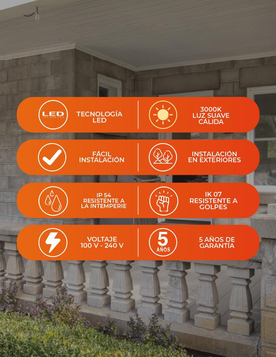 Lámpara Tecnolite led Septans