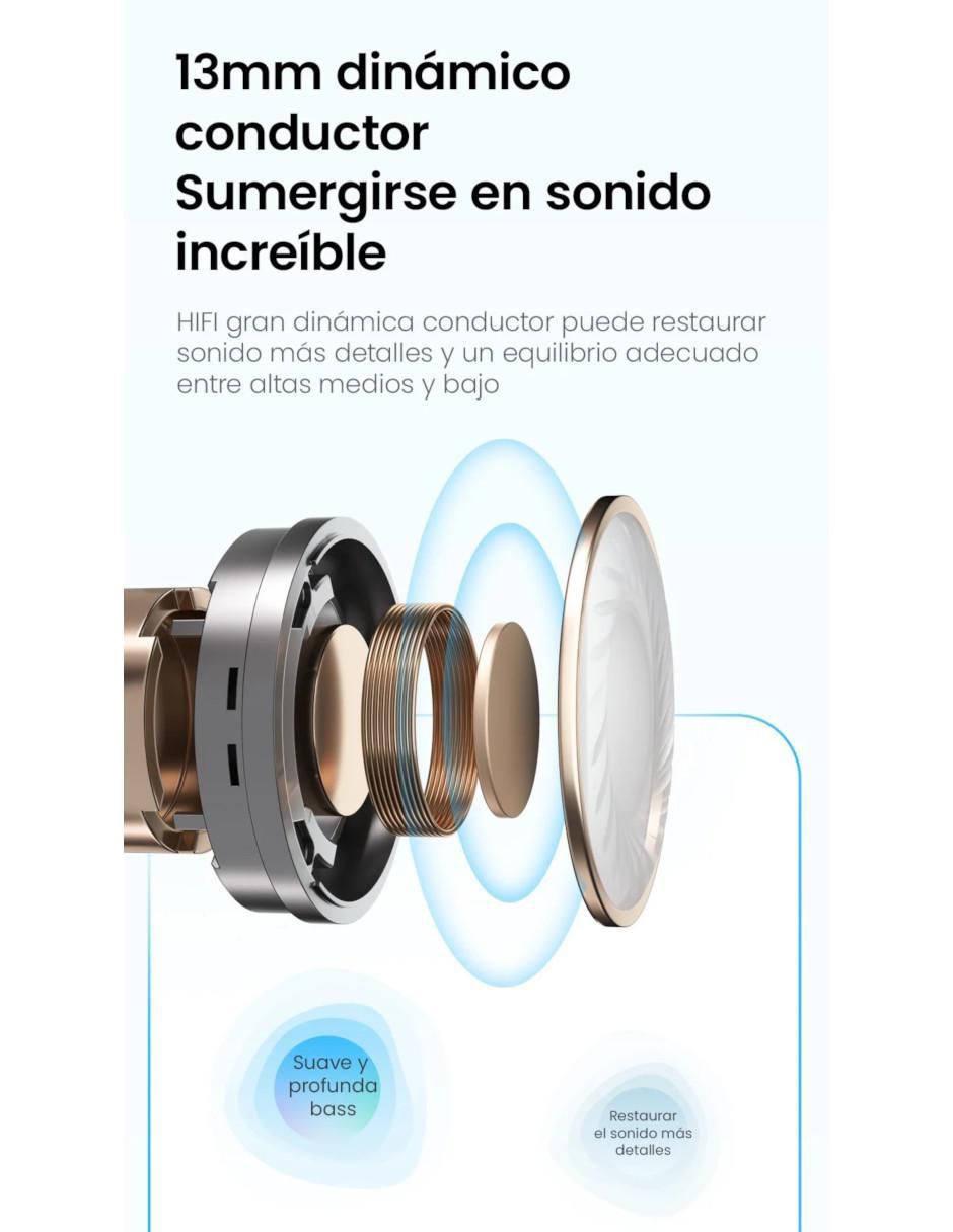 Audífonos True Wireless X1 inalámbricos con cancelacion de ruido 3