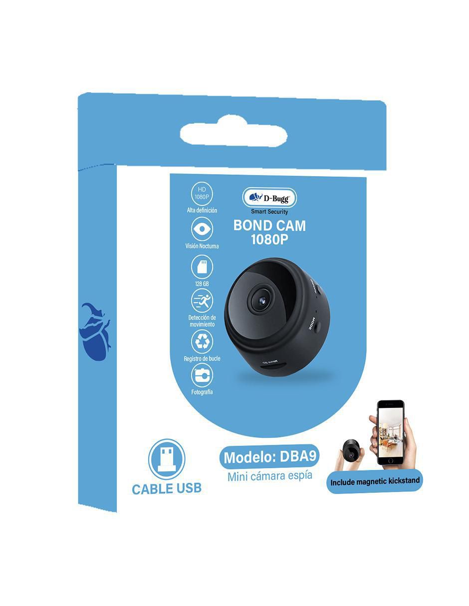 Cámara Wi-Fi de seguridad Dbugg inalámbrica HD 180° con capacidad para grabar para interior