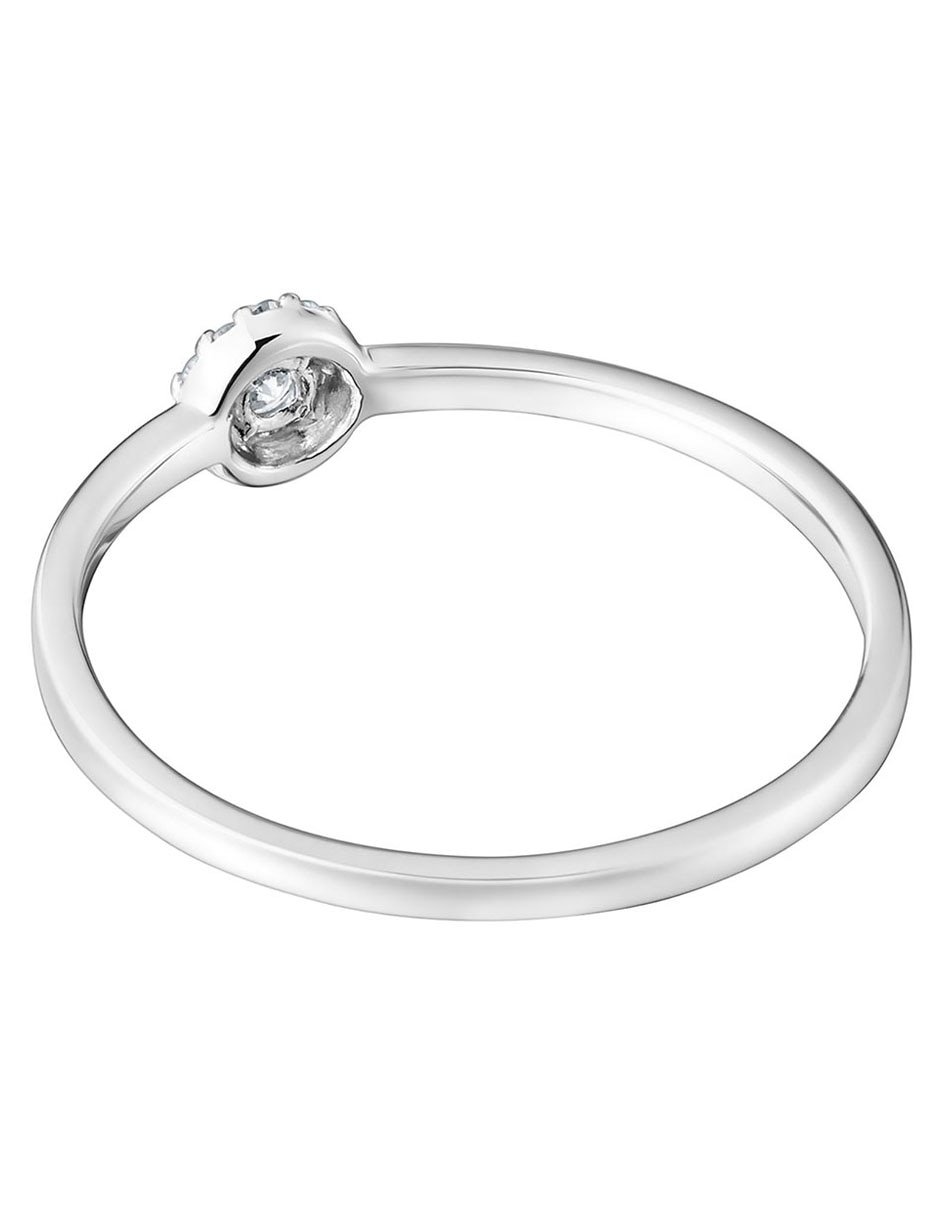 Anillo redondo Les Classiques de oro blanco diamante brillante 3