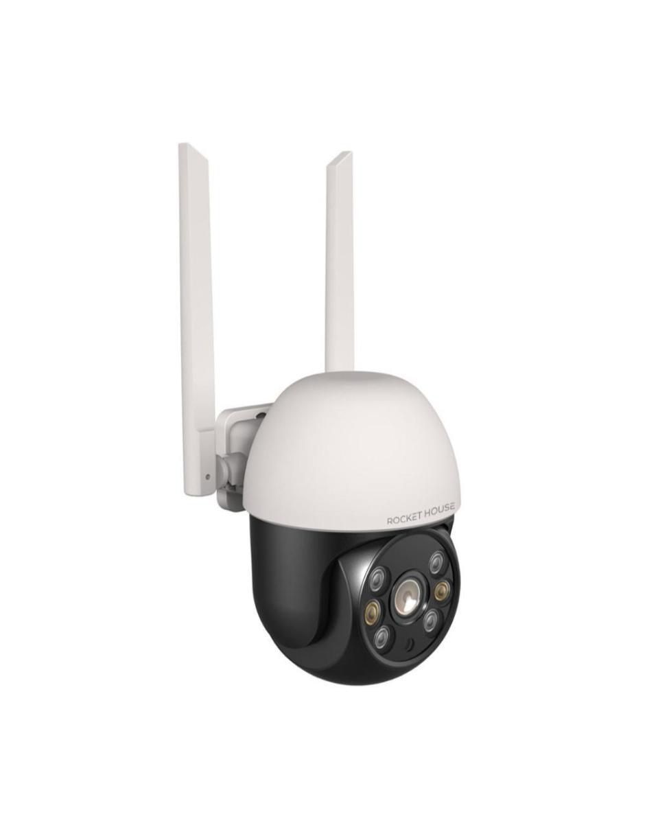 Cámara individual de seguridad alámbrica HD 360° con capacidad para grabar para interior y exterior