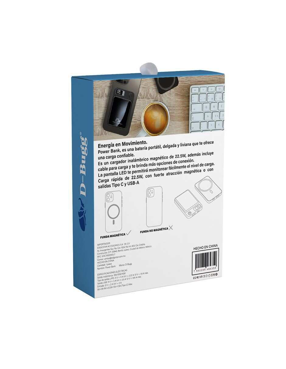 Batería portátil D-BUGG 10000 mAh
