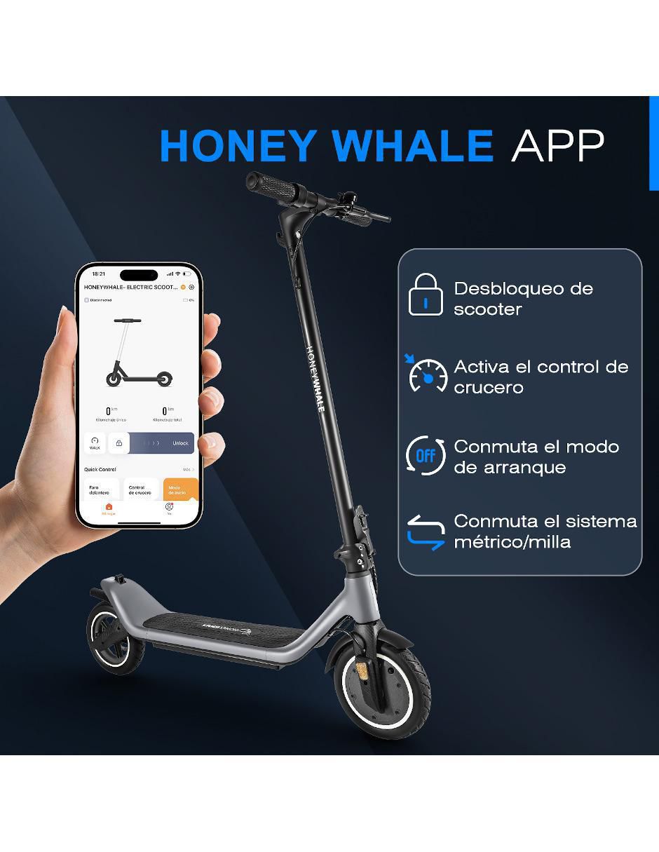 Scooter eléctrico M1 Gris 4