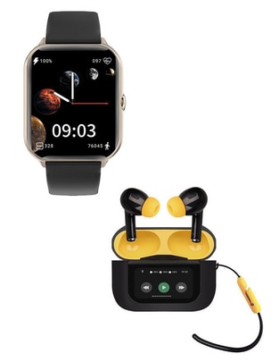 Box set smartwatch Kronos Blaze + audífonos TWS Tracker unisex 1
