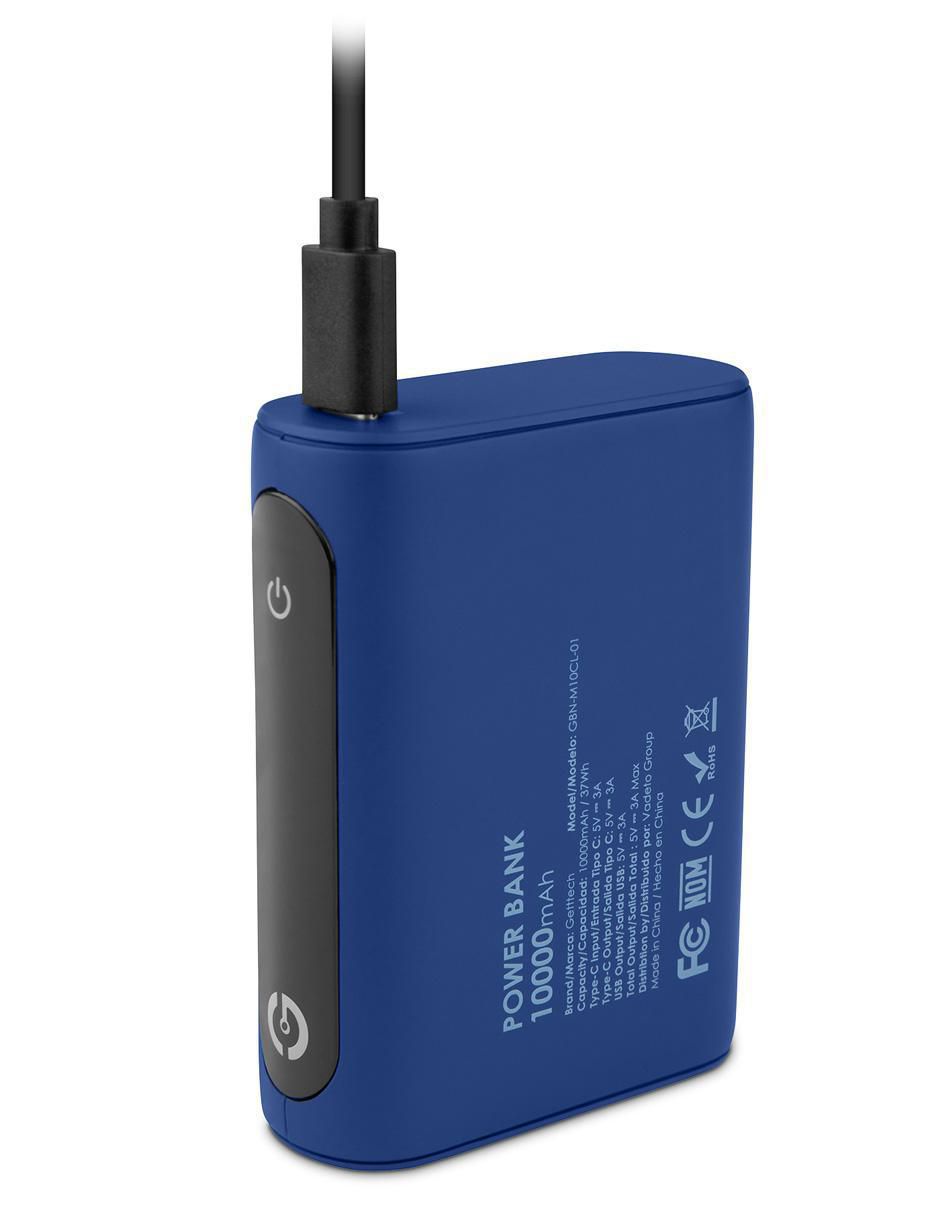Batería portátil GETTTECH 10000 mAh GBN-M10CL-01_LED