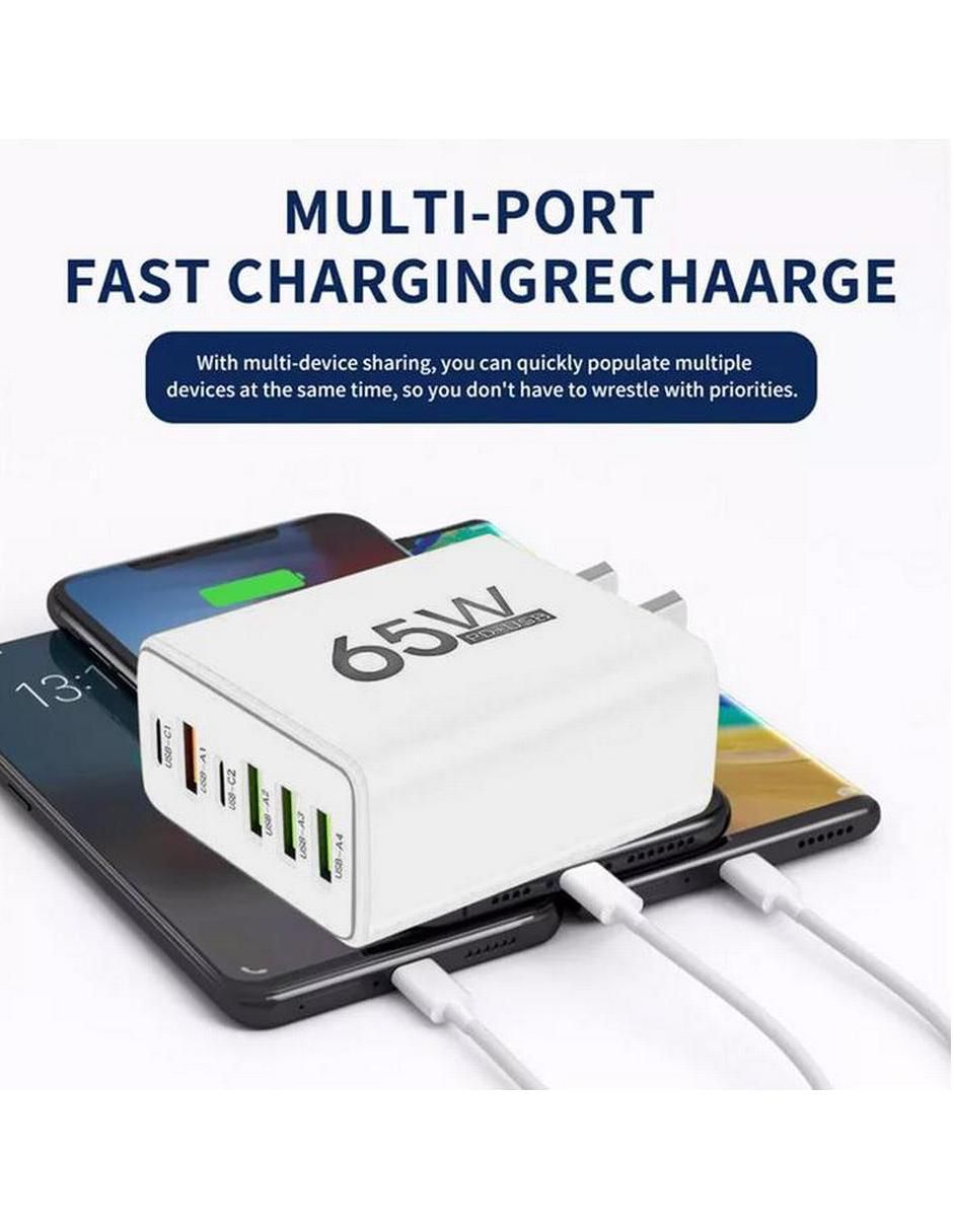 Cargador pared USB tipo A + USB tipo C 2