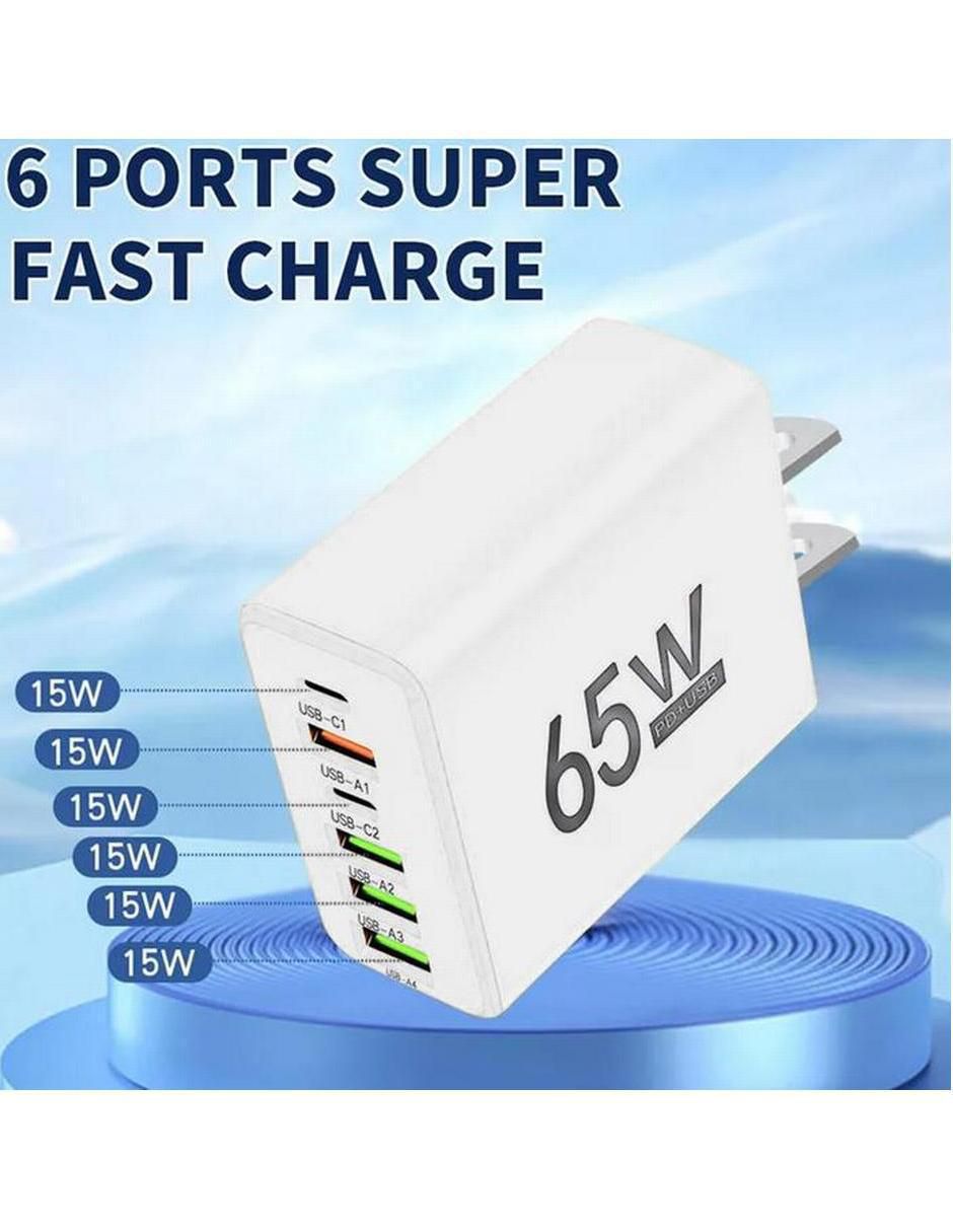 Cargador pared USB tipo A + USB tipo C 3