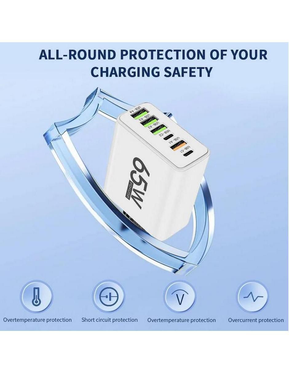 Cargador pared USB tipo A + USB tipo C 4