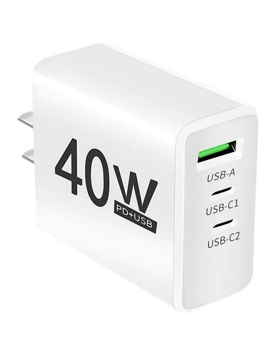 Cargador pared USB tipo A + USB tipo C 1