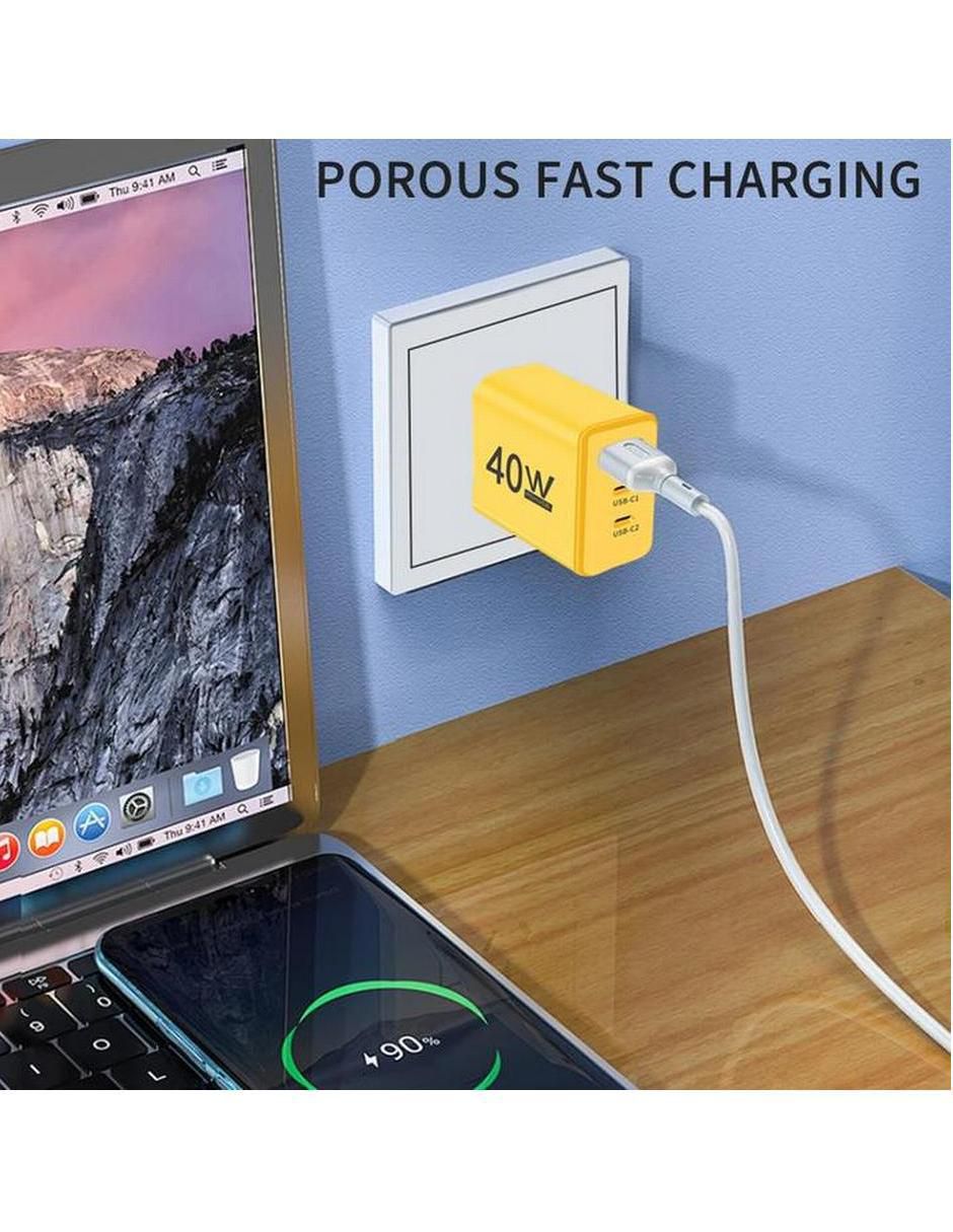 Cargador pared USB tipo A + USB tipo C 4