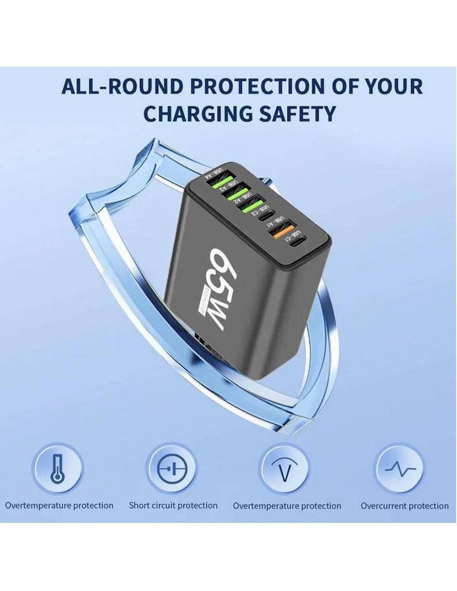 Cargador pared USB tipo A + USB tipo C 3