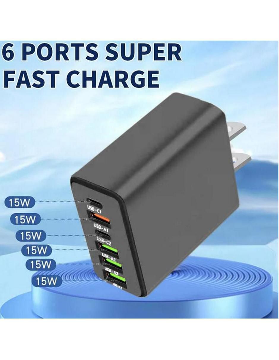 Cargador pared USB tipo A + USB tipo C 4
