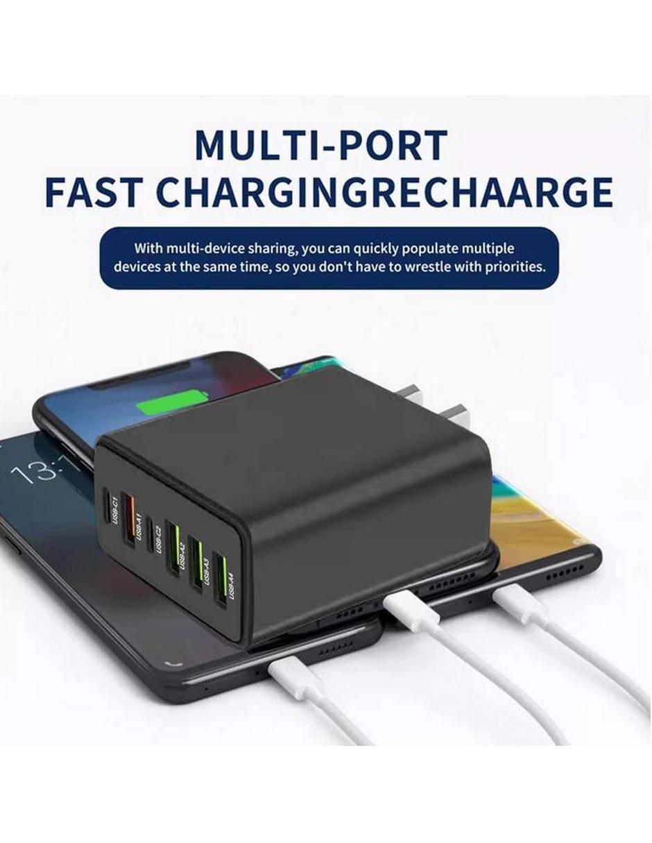 Cargador pared USB tipo A + USB tipo C Cargador pared USB tipo A + USB tipo C