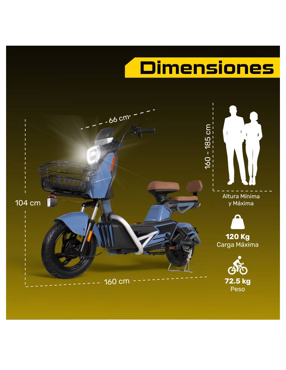 Bicicleta eléctrica rodada 10 unisex 2