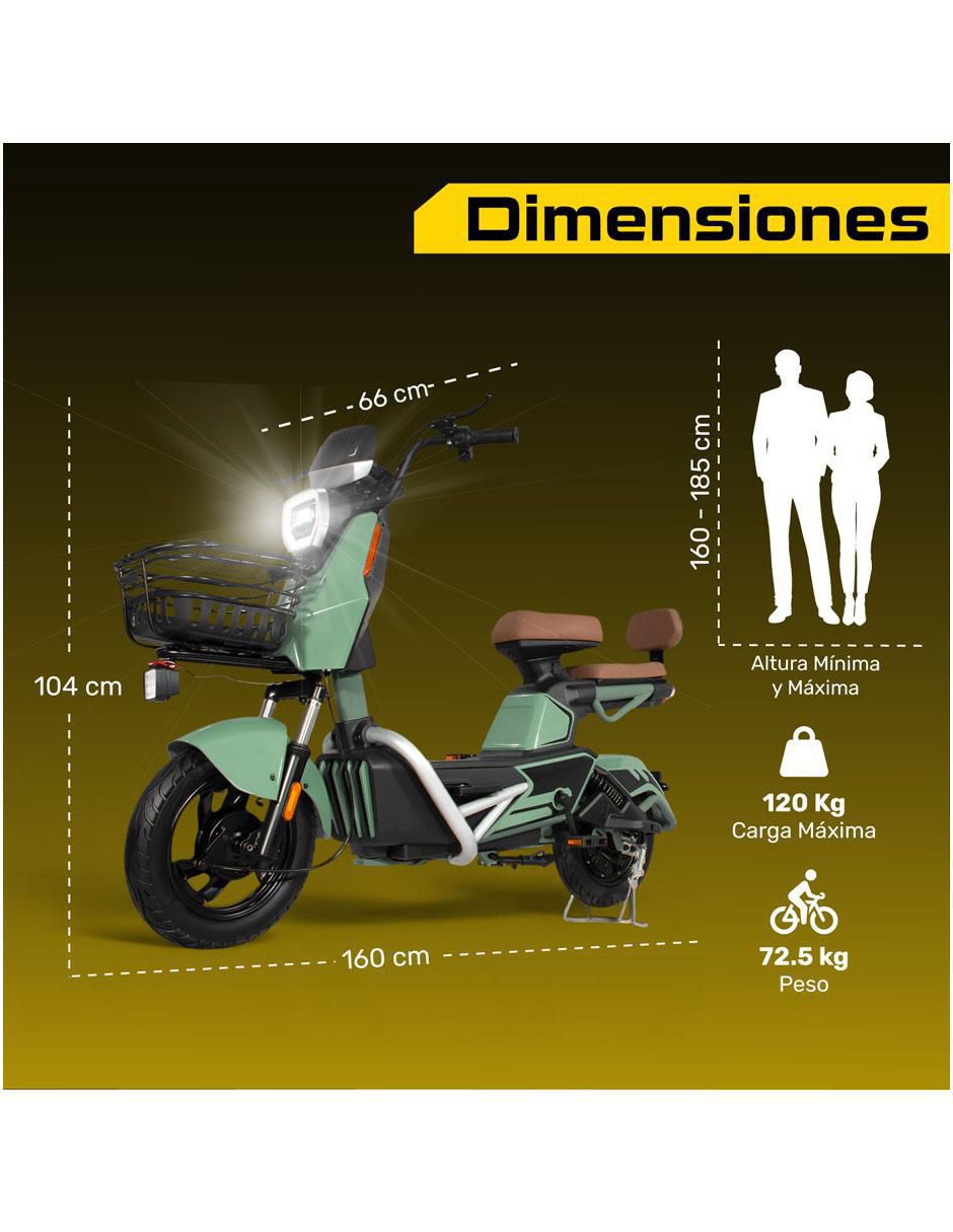 Bicicleta eléctrica rodada 10 unisex 14