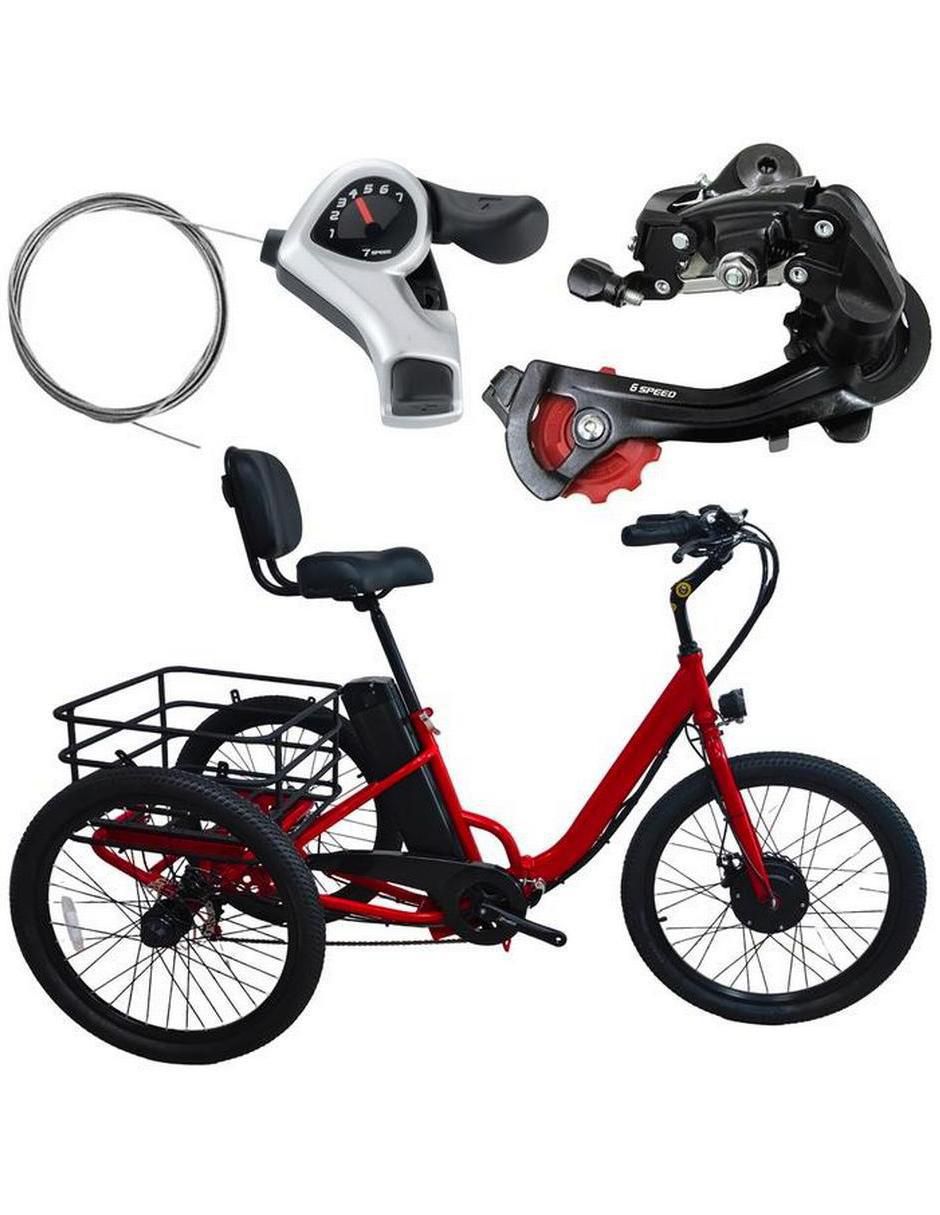 Triciclo "rodada" 24 bicicleta eléctrica "para" unisex 2