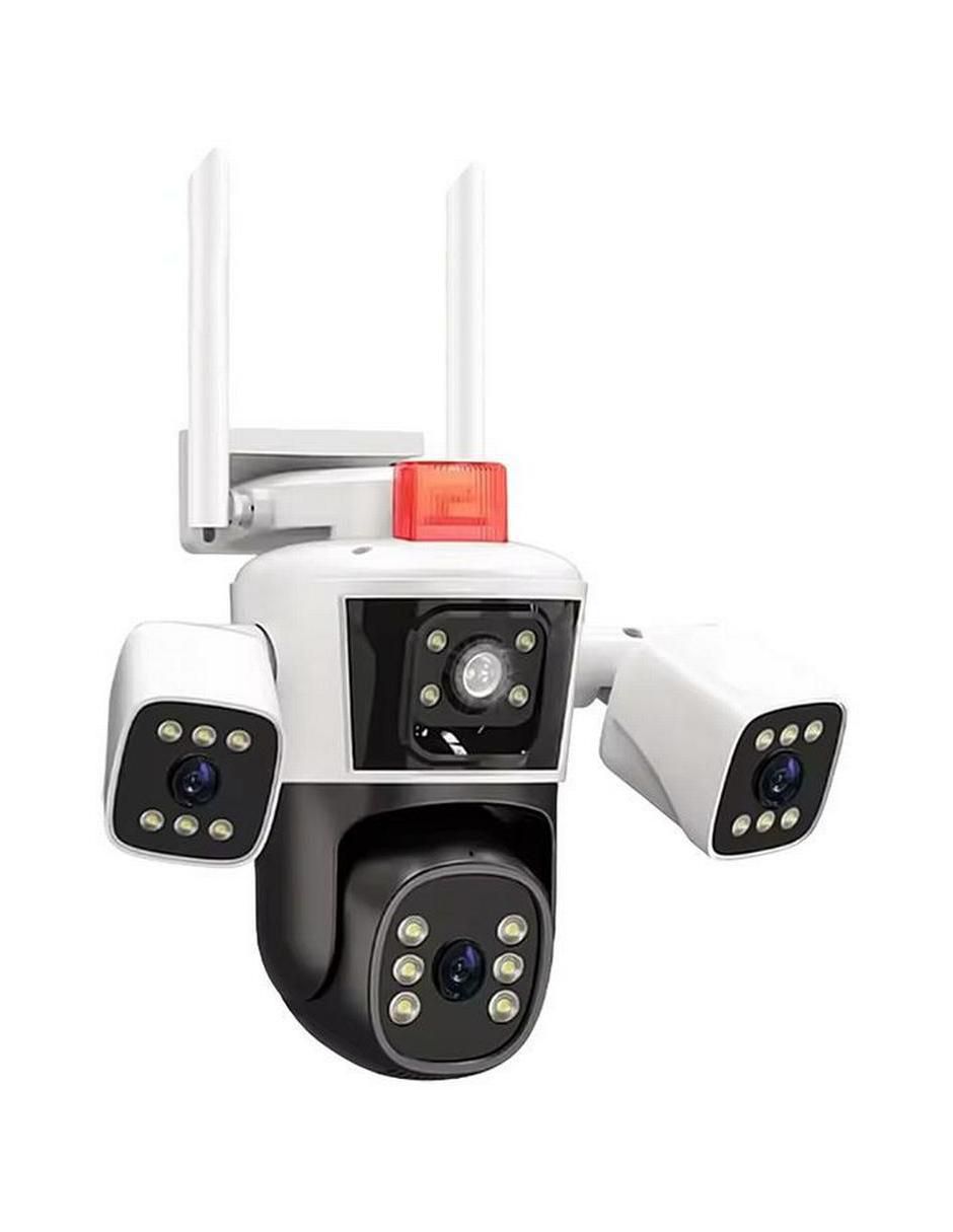Cámara Wi-Fi de seguridad Hotshot inalámbrica HD 360° con capacidad para grabar visión nocturna para interior y exterior