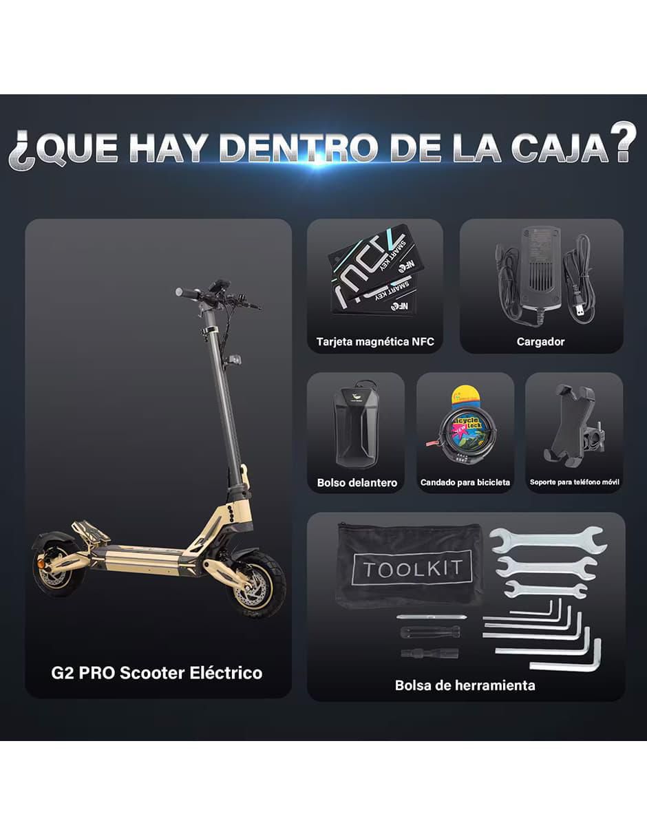 Scooter eléctrico G2 Pro Amarillo 8