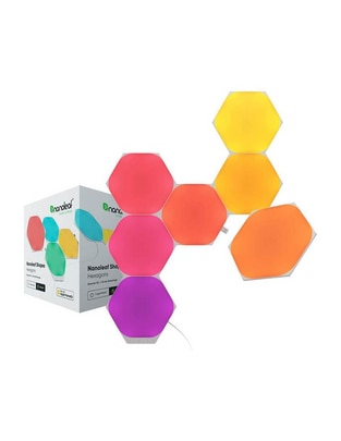Set de paneles LED smart Shapes Hexagonos 7 piezas NL42-7003HX-7PK 1