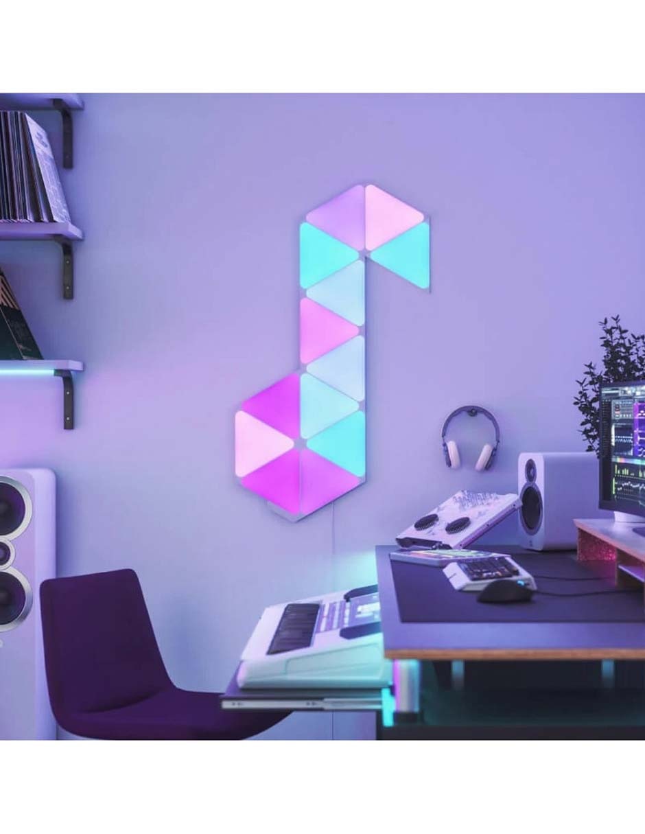 Set expansión de paneles LED smart Shapes Triangulos 3 piezas NL47-0001TW-3PK 5