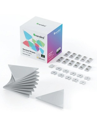 Set expansión de paneles LED smart Nanoleaf Shapes Mini Triangulos 10 piezas NL48-1001TW-10PK