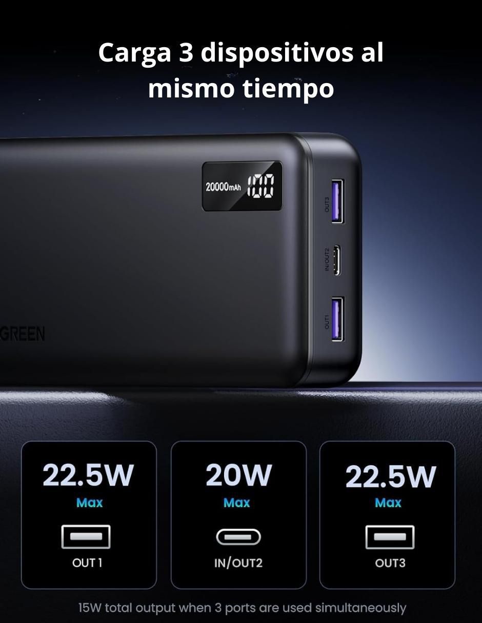 Batería portátil 20000 mAh 25683 Batería portátil 20000 mAh 25683