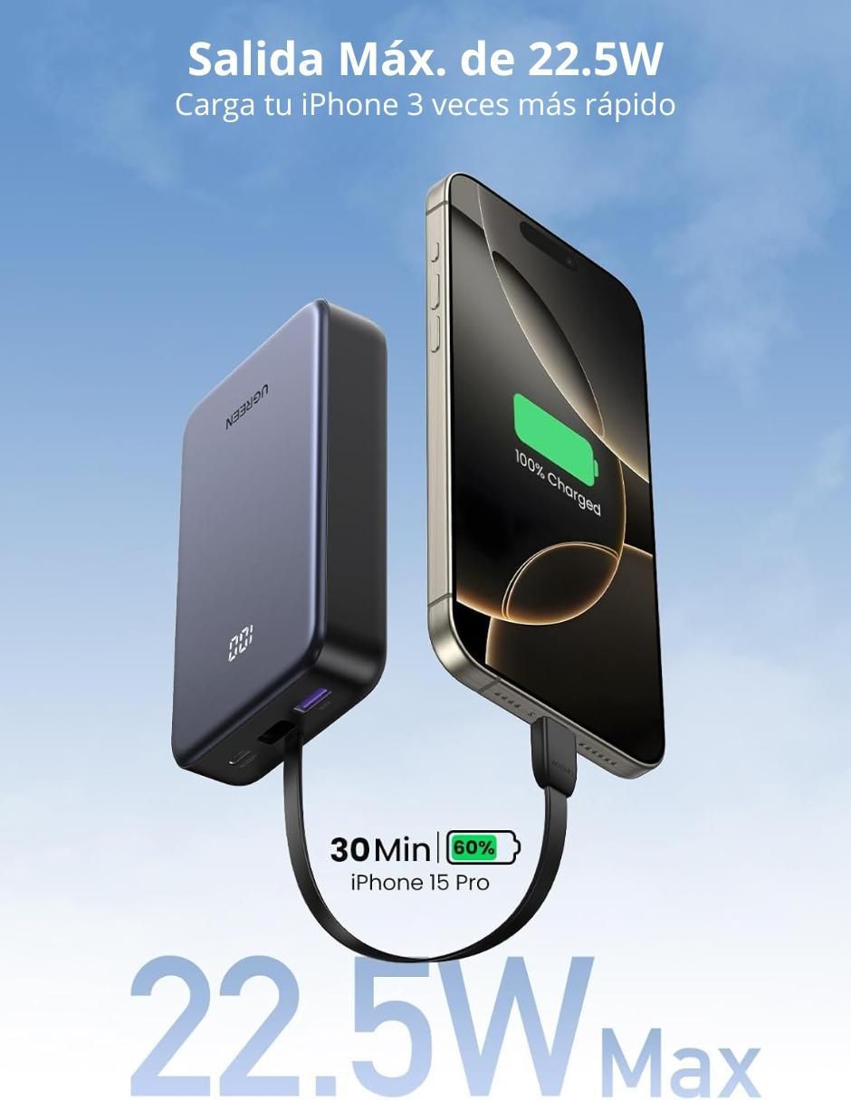 Batería portátil UGREEN 20000 mAh 45762