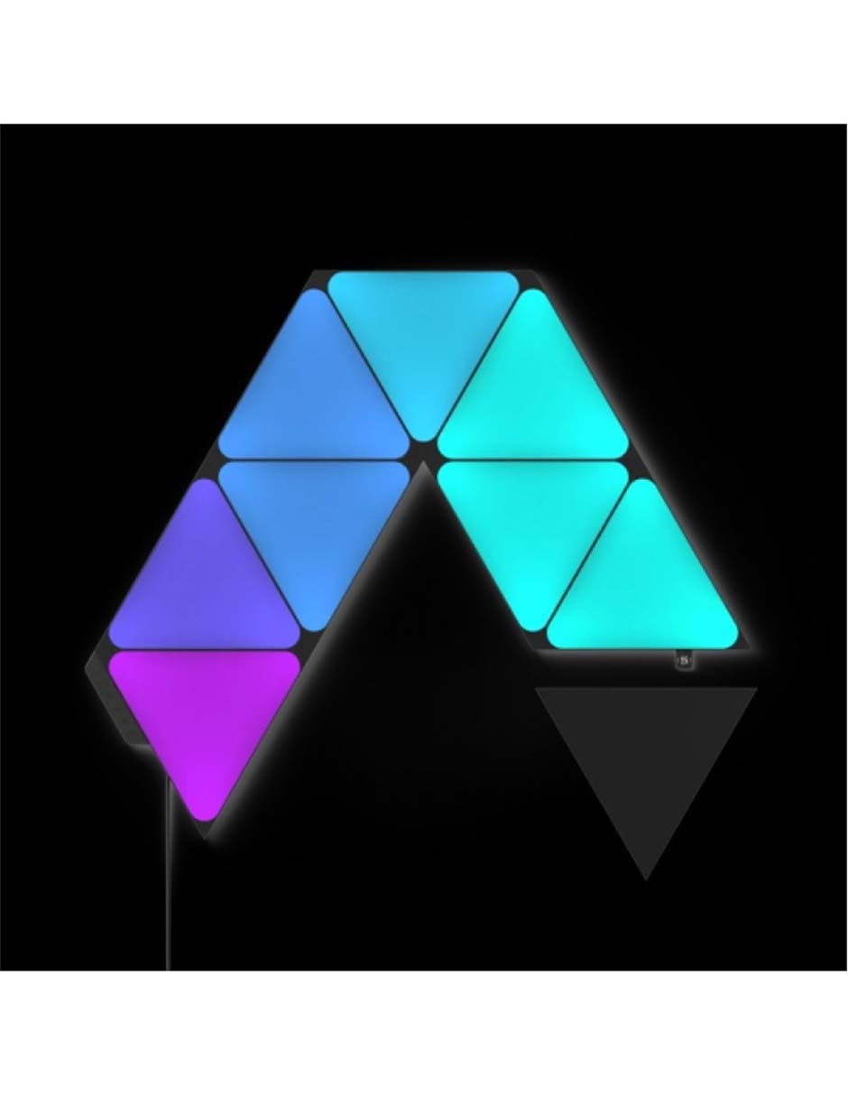 Set de paneles LED smart Shapes Triangulos 9 piezas NL47-0103TW-9PK 4
