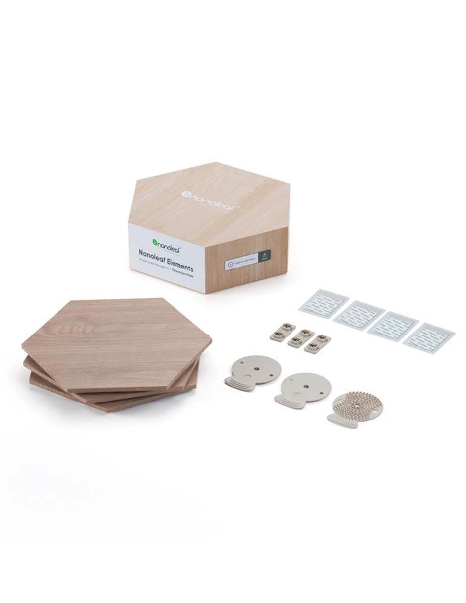 Set expansión de paneles LED smart Elements Hexagonos 3 piezas NL52-E-0001HB-3PK 1