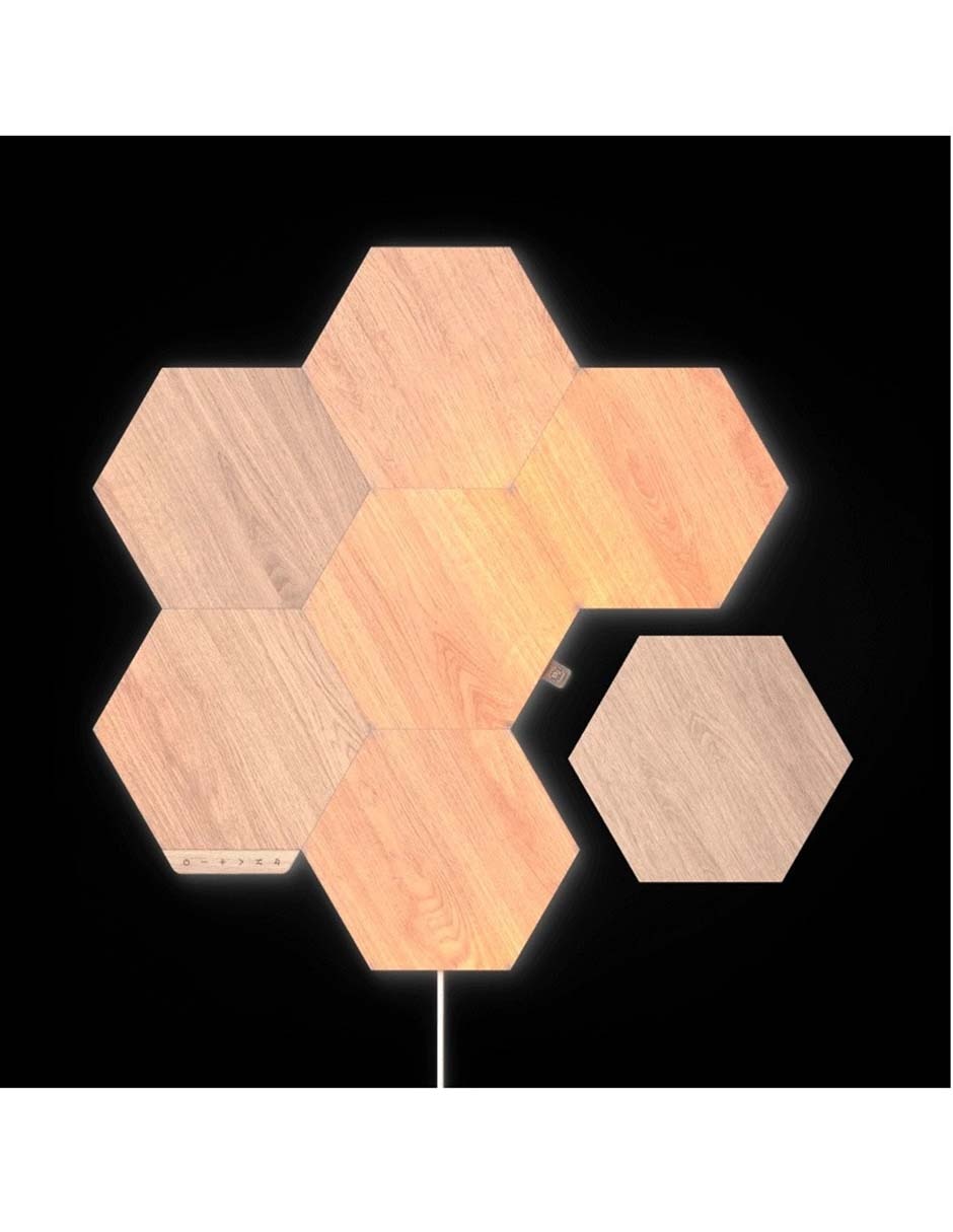 Set de paneles LED smart Elements Hexagonos 7 piezas NL52-K-7003HB-7PK 4