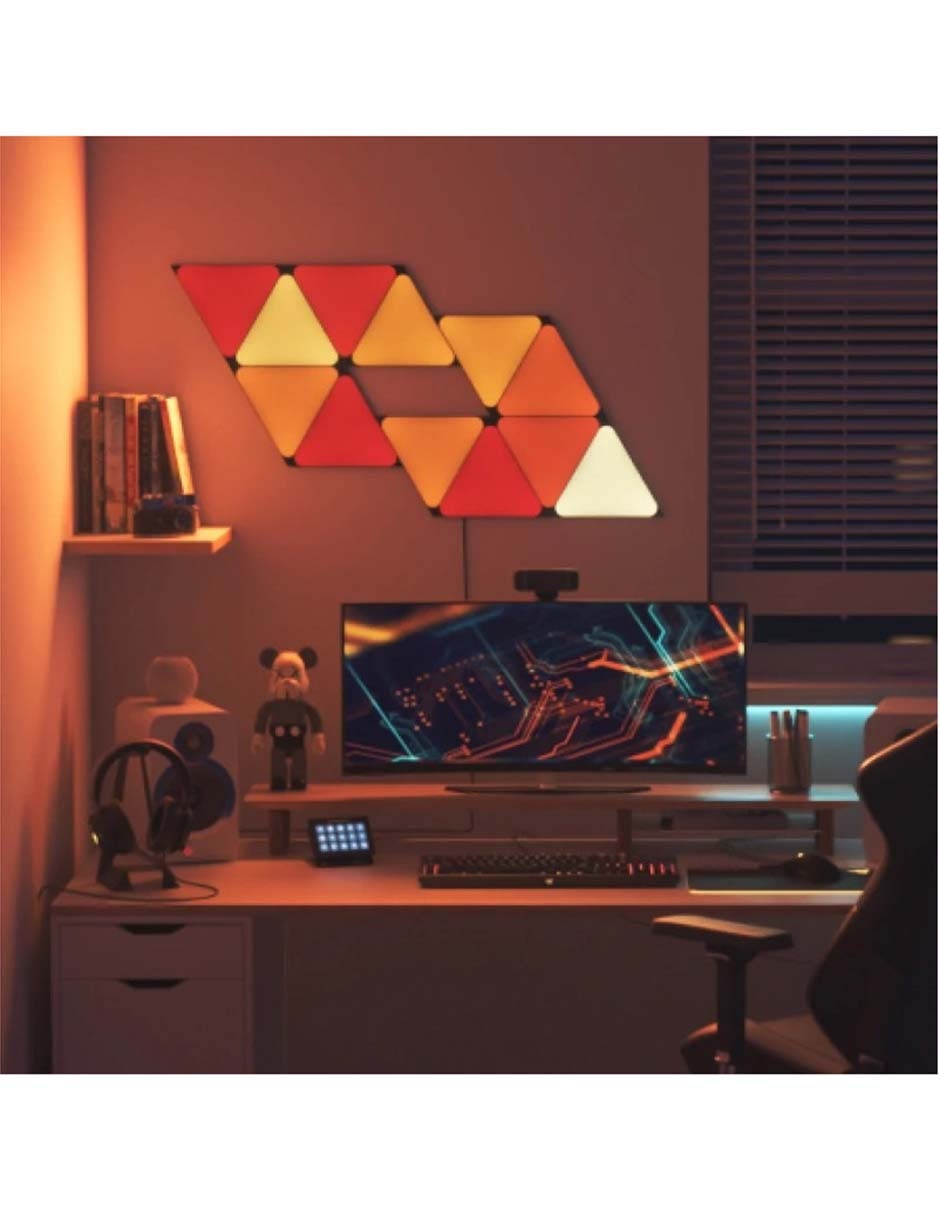Set expansión de paneles LED smart Shapes Triangulos 3 piezas NL47-0101TW-3PK 5