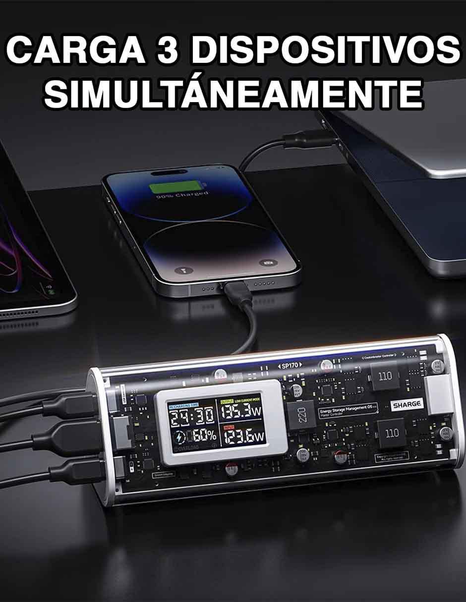 Batería portátil 25000 mah ek 170 3