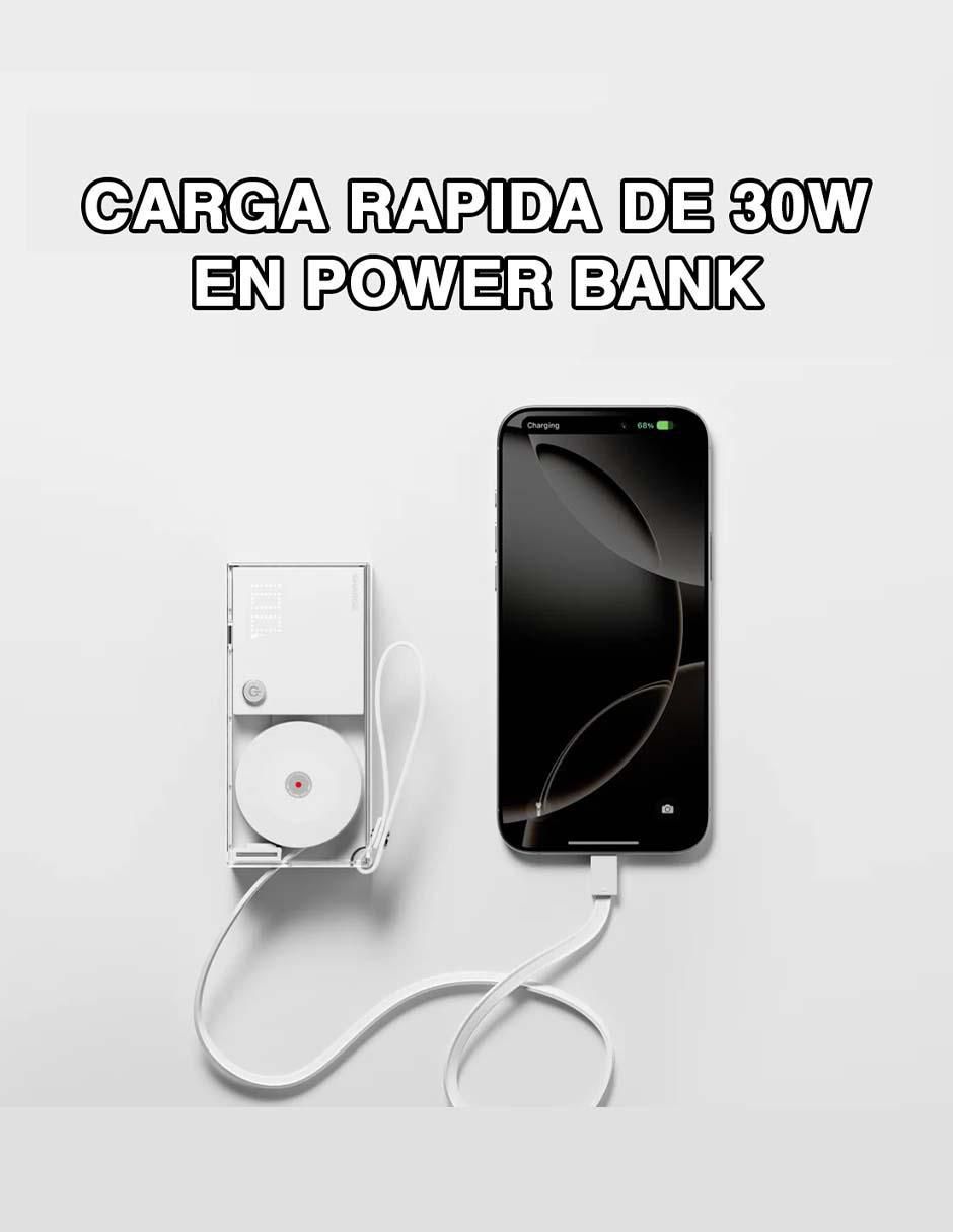Batería portátil Sharge 10000 mah Retractable 3-in-1 Power Bank