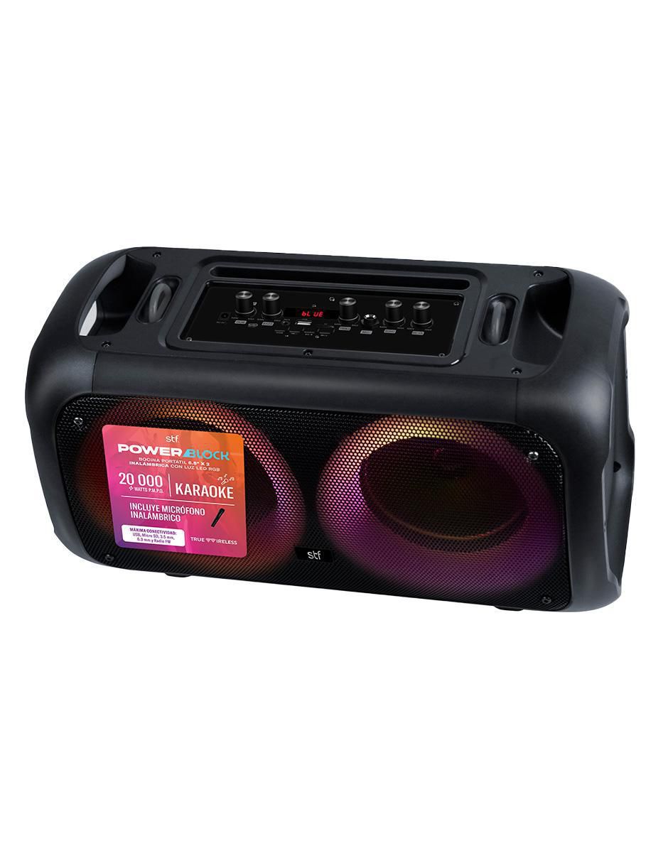 Bocina portátil Power Block alámbrica e inalámbrica 7