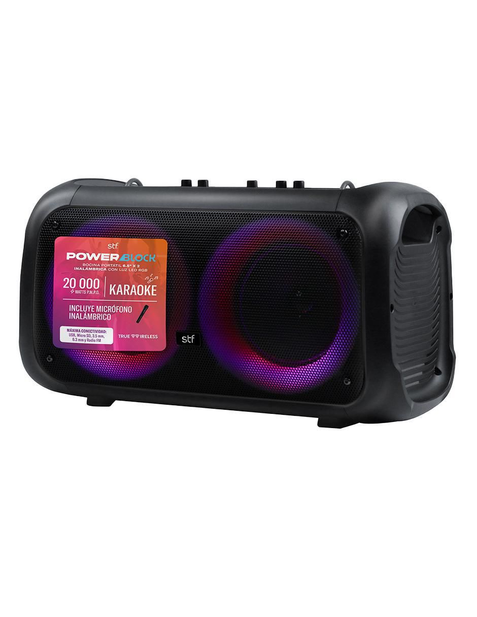 Bocina portátil Power Block alámbrica e inalámbrica 8
