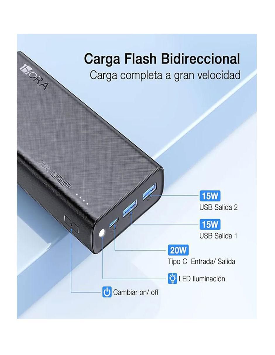Batería portátil 20000 mAh GAR158