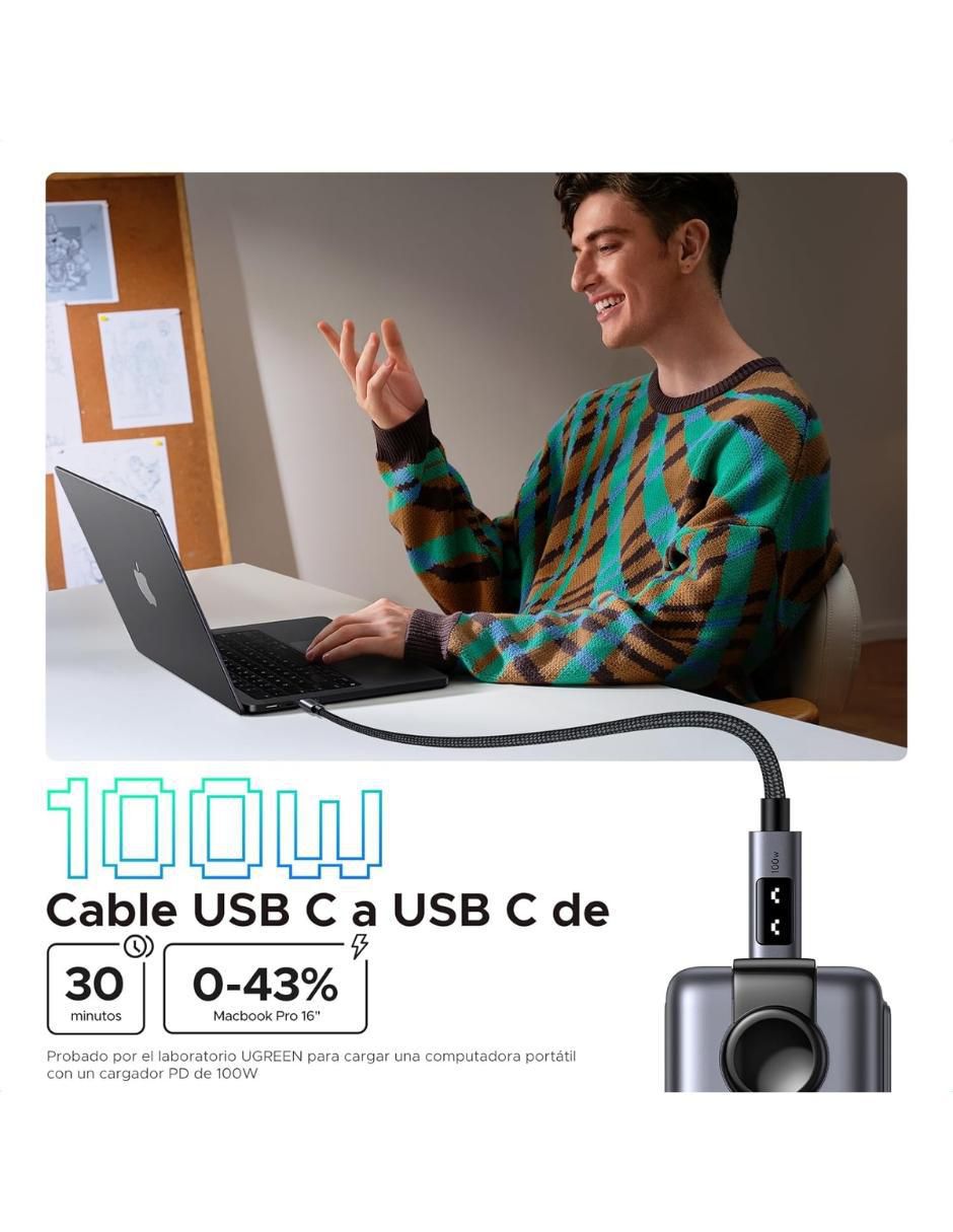 Cable USB C a tipo USB C de 1 m 6