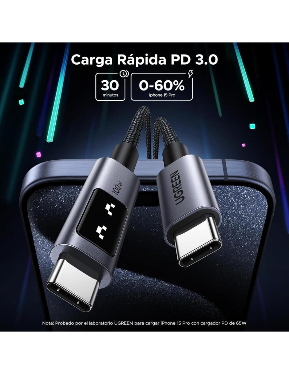 Cable USB C a tipo USB C de 1 m 5