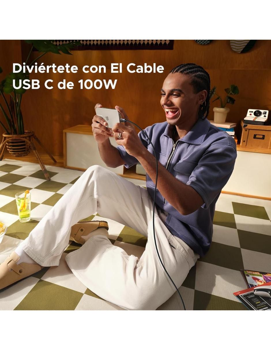 Cable USB C a tipo USB C de 1 m 3