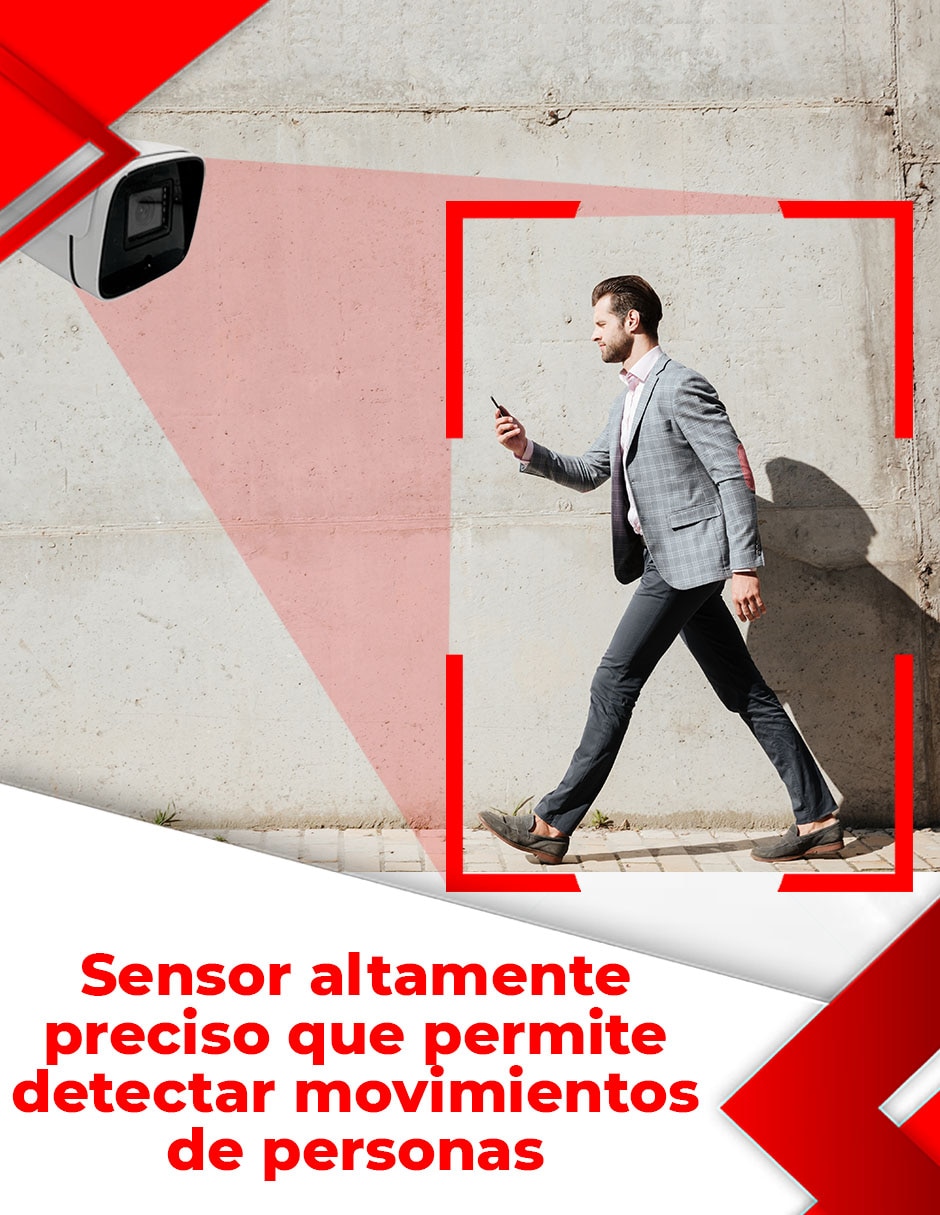 Cámara de seguridad Secucore Alámbrica 2K 70° con capacidad de grabar y visión nocturna para interior y exterior