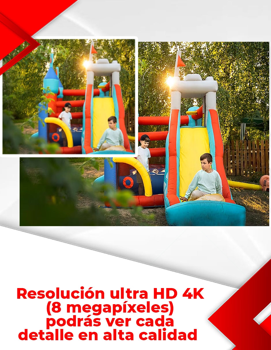 Cámara de seguridad Secucore Alámbrica 2K 70° con capacidad de grabar y visión nocturna para interior y exterior