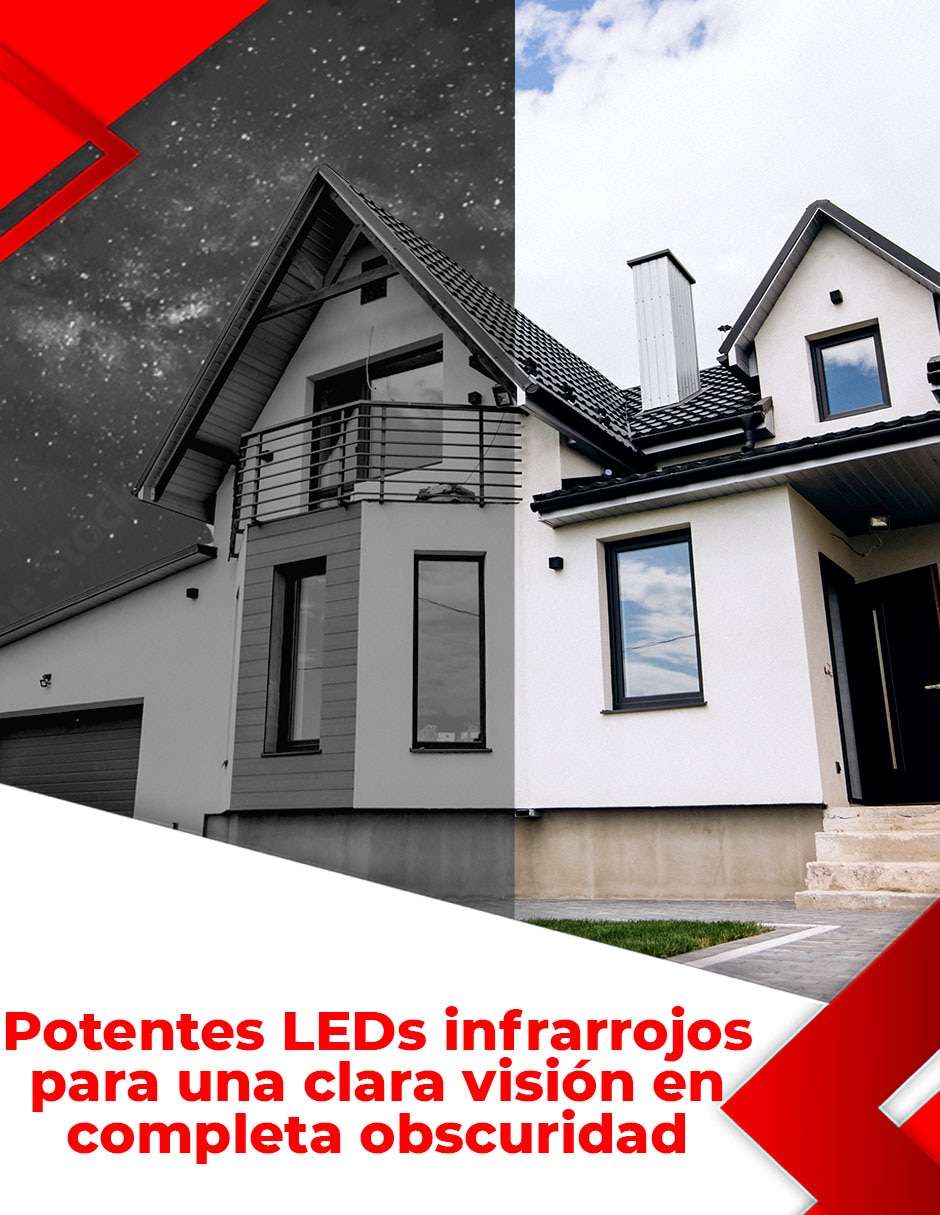 Cámara de seguridad Secucore Alámbrica 2K 70° con capacidad de grabar y visión nocturna para interior y exterior