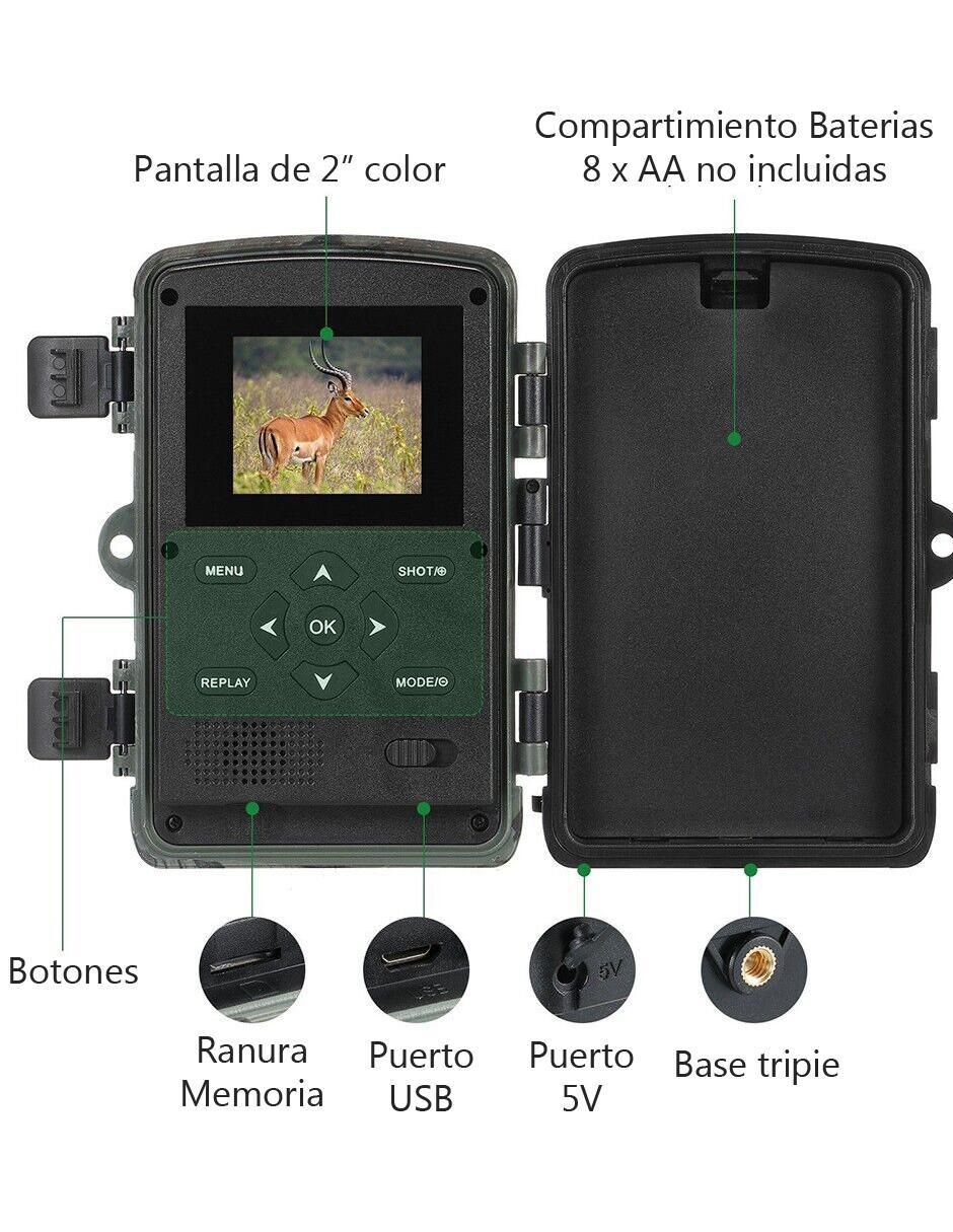 Cámara de seguridad modelo PR1000 Full HD 120° con capacidad para grabar para exterior 4