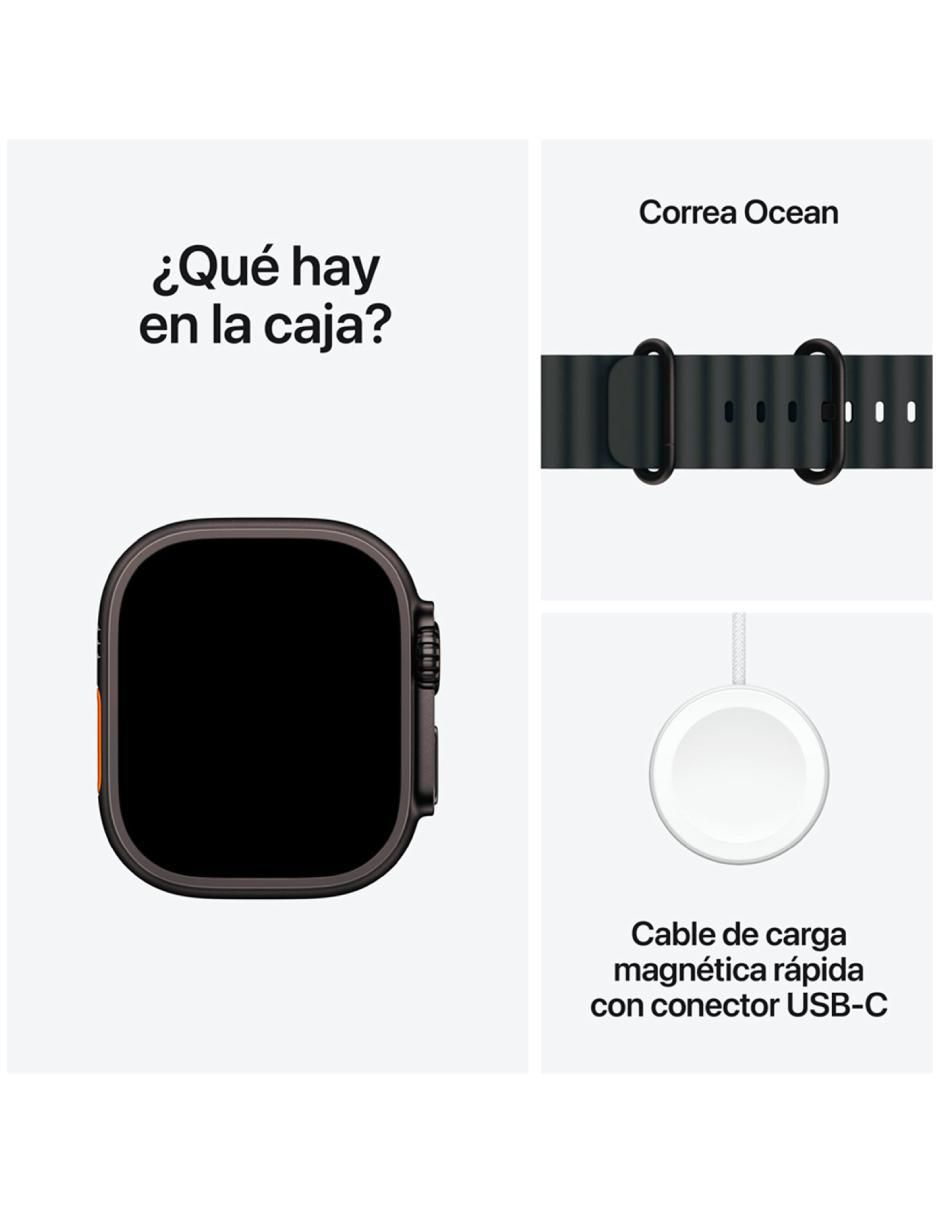 Smartwatch Ultra 2 Negro Titanio con GPS Reacondicionado 3