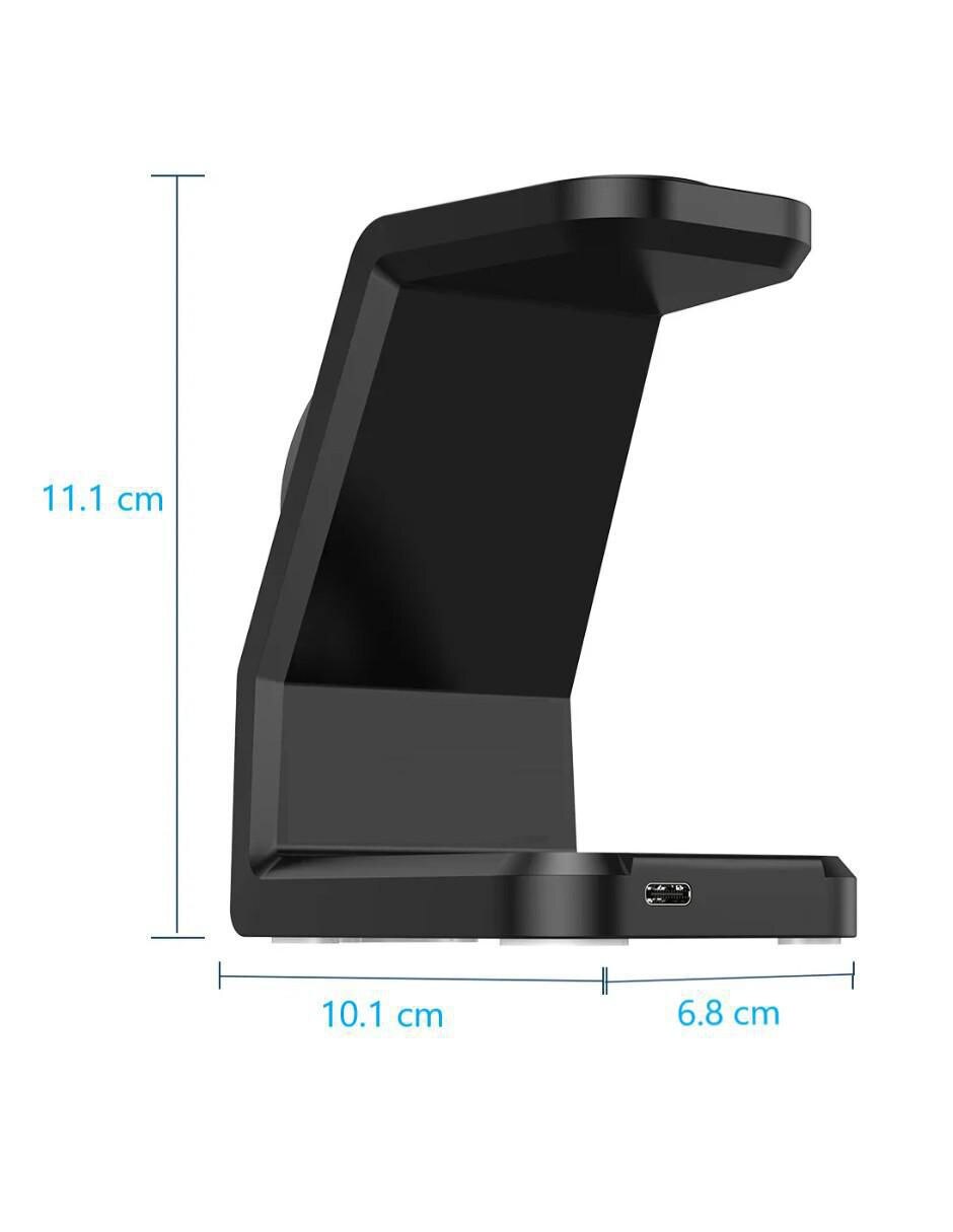 Estación de carga 3 en 1 Belug de 15 w usb tipo c