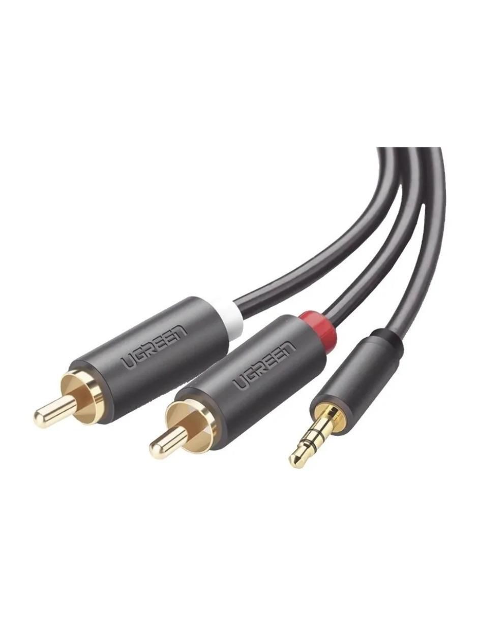 Cable USB auxiliar 3.5 mm a tipo RCA de 3 m 1